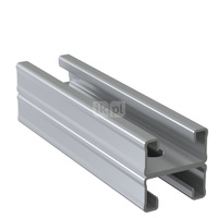 Szyna montażowa podwójna NICZUK SDMG, gr. 2 mm, dł. 2000 mm, stal nierdzewna (ocynk galwaniczny)