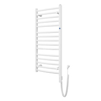 Grzejnik elektryczny (suszarka) INSTAL-PROJEKT AMBRA R ELECTRO, wym. 1394 (1499 z grzałką)/500 mm, kolor biały połysk,  moc 600 W