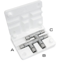 Trójnik redukcyjny mijankowy mosiężny niklowany ultraPRESS - 16/16/20