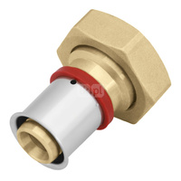 Półśrubunek mosiężny z płaskim uszczelnieniem GW ultraPRESS - 32 G1 1/2"