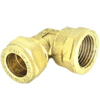 Kolano skręcane QIK Do rur miedzianych, mosiądz, 3/4'' x 22 mm (GW x złącze skręcane)