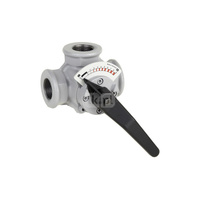 Zawór 3-drogowy mieszający, gwintowany, przelot kątowy, DN 32 PN6, kv=16 m³/h