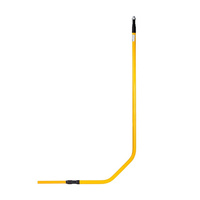 Przyłącze gazu stalowe z rury preizolowanej, PE32 x półśrubunek 3/4"-pod kurek DN15, L=500xH=1800 