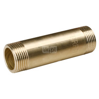 Króciec gwintowany FERRO, mosiądz, 1'' (GZ), 107 mm