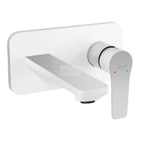 Bateria umywalkowa FERRO ADORE WHITE-CHROME, chrom/biały