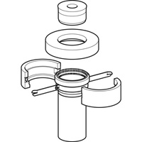 Przyłącze dachowe Geberit pionowe d90 z izolacją i kielichem