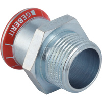 Złącze GEBERIT Mapress C-Stahl przejściowe, stal (ocynk galwaniczny/elektrolityczny) (ocynk), 1 1/2'' x 35 mm (GZ x mufa zaprasowywana) z uszczelką