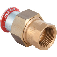 Śrubunek hydrauliczny GEBERIT Mapress C-Stahl FKM przejściowy stal GW 3/4'' 22 mm z pierścieniem zacinającym