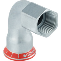 Kolano 90' GEBERIT Mapress C-Stahl przejściowe, stal (ocynk galwaniczny/elektrolityczny) (ocynk), 1'' x 28 mm (GW x mufa zaprasowywana), (głębokość: 35 mm) z uszczelką