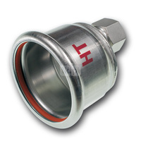 Zaślepka stal nierdzewna SANHA NiroSan Industry fi 88.9 mm, z odpowietrznikiem