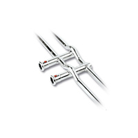 Czwórnik SANHA Therm krzyżowy do najwyższej kondygnacji stal 22 mm x 22 mm x 12 mm x 12 mm, zw x zw x zw x zw