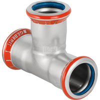 Trójnik GEBERIT Mapress C-Stahl FKM równoprzelotowy 90' stal (ocynk) 54 mm MZ