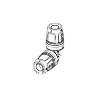 Kolano 90' TECE logo trzyczęściowy, tworzywo, 32 mm (pz x pz)