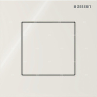 Pneumatyczny zawór spłukujący Geberit do pisuaru, ręczny, Typ 40, szkło sand grey, prostokątny