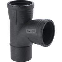 Trójnik GEBERIT Silent-Pro 87.5' PP 90 mm x 90 mm x 90 mm (mufa z tworzywa sztucznego do spawania/zgrzewania x mufa z tworzywa sztucznego do spawania/zgrzewania x króciec z tworzywa sztucznego do spawania/zgrzewaniania)