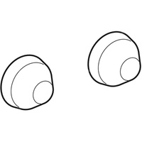 Zestaw zaślepek Geberit do elementów mocujących do pisuaru (2 szt.): Biały