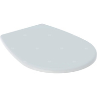 Deska sedesowa Geberit Renova, owalna, mocowanie od dołu: Wolne opadanie=Nie, Mocowanie=Od dołu, Biały / Błyszczący