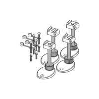 TECEdrainline - Stopki montaż. z izolacją dźwiękową kpl. 4 szt.