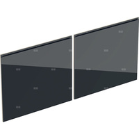 Zestaw frontów szuflad do szafki pod umywalkę podwójną GEBERIT, kol. czarny szer.1200 mm