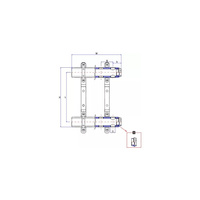 Rozdzielacz ogrzewania RUMET 70A 12 obwodowy