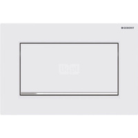 Przycisk uruchamiający Geberit Sigma10 1M, przedni, biały mat, easy-to-clean, prostokątny