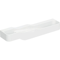 Umywalka GEBERIT Bambini 4-stanowiskowa prostokątna (rynna, bez elementów dekoracyjnych), biała, 1800mm, bez otworu na baterię, bez odpływu przelewowego, półka od ściany