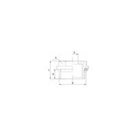Korek RUMET mosiądz 3/4'' na klucz