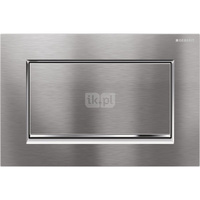 Przycisk uruchamiający Geberit Sigma10 1M, przedni, chrom szczot.-chrom bł.-chrom szczot., prostokątny