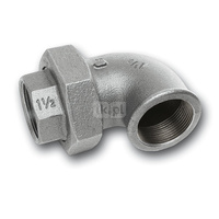 Śrubunek 45' SANHA 95# trzyczęściowy, żeliwo (ocynk galwaniczny/elektrolityczny) (ocynk), 1 1/4'' (GW)