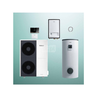 Pakiet Systemowy OZE - Pompa ciepła powietrze-woda split VAILLANT VWL 125/5AS aroTHERM 11.9 kW 400 V + Moduł naścienny VWL 127/5IS + Zasobnik c.w.u. VIH RW 300/3BR + Regulator sensoCOMFORT VRC 720 + Moduł komunikacji internetowej VR 940f