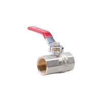 Zawór kulowy PERFEXIM KX01 mosiądz niklowany, PN30 1 1/2'' GW, uchwyt: dźwignia