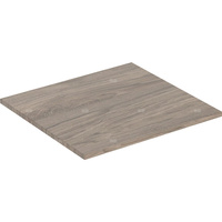 Półka Geberit iCon do elementu bocznego: B=24.6cm, Orzech włoski hickory / Melamina, struktura drewna, T=20.2cm