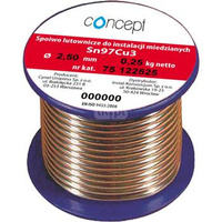 Drut lutowniczy (Sn97Cu3) Concept By CYNEL fi 2 mm, 250 g