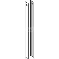 Zestaw okładziny bocznej do modułu sanitarnego Geberit Monolith do WC, 101 cm: Aluminium szczotkowane