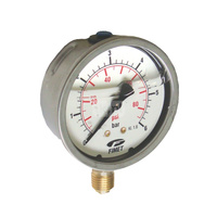 Manometr glicerynowy radialny G1/4  MG1-INOX 63 0-250 G1/4B/D+C+QK+Z+LF 