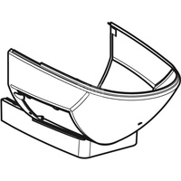 Obudowa do stojącej miski WC, do Geberit AquaClean 8000plus: Biały-alpin