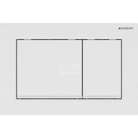 Przycisk uruchamiający Geberit Omega20, przedni/górny, biały-biały mat-biały, prostokątny