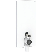 Moduł sanitarny do WC stojącego GEBERIT Monolith Plus, 1140 mm x 505 mm x 106 mm, front: biały, bok: aluminium