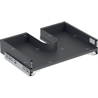 Szuflada górna Geberit do szafki pod umywalkę meblową Selnova Square, z dwiema szufladami: Szerokość umywalki=55cm, Lava / Matowy