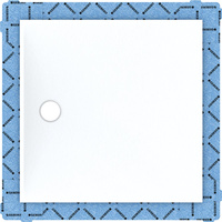 Panel do prysznica bezbrodzikowego Geberit Setaplano, kwadratowy: 80x80cm
