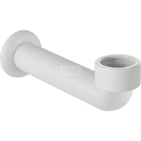 Kolano przyłączeniowe Geberit 90' z rozetką: d=50mm, Biały-alpin