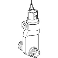 Sekcja wodna Geberit do natynkowego zaworu spłukującego do pisuarów, zakryta