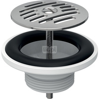 Zawór zestawu odpływowego Geberit ze swobodnym przepływem, kratka: Kratka : stal nierdzewna polerowana