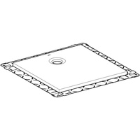 Brodzik kwadratowy Geberit Olona z włókniną uszczelniającą: 100x100cm