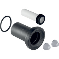 Zestaw przyłączy Geberit do wiszących misek WC, długość 18.5 cm, z uszczelką wargową