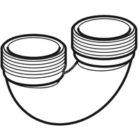 Kolanko gwintowane Geberit: d=48mm