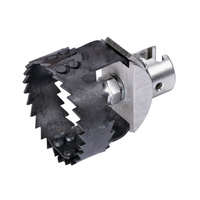 Dwukierunkowy obcinacz korzeni z łącznikiem 32 mm, D=65 mm