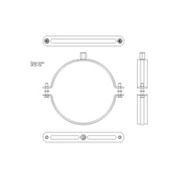 Obejma mocująca NICZUK DUO UPZD 149-157 mm 150SKR