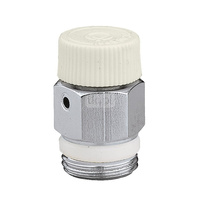 Ręczny zawór odpowietrzający do grzejników z regulowanym wyjściem 1/2" GZ