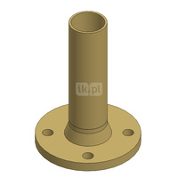 Kołnierz stalowy szyjkowy DN 50 x króciec do wspawania DN50 badanie RT